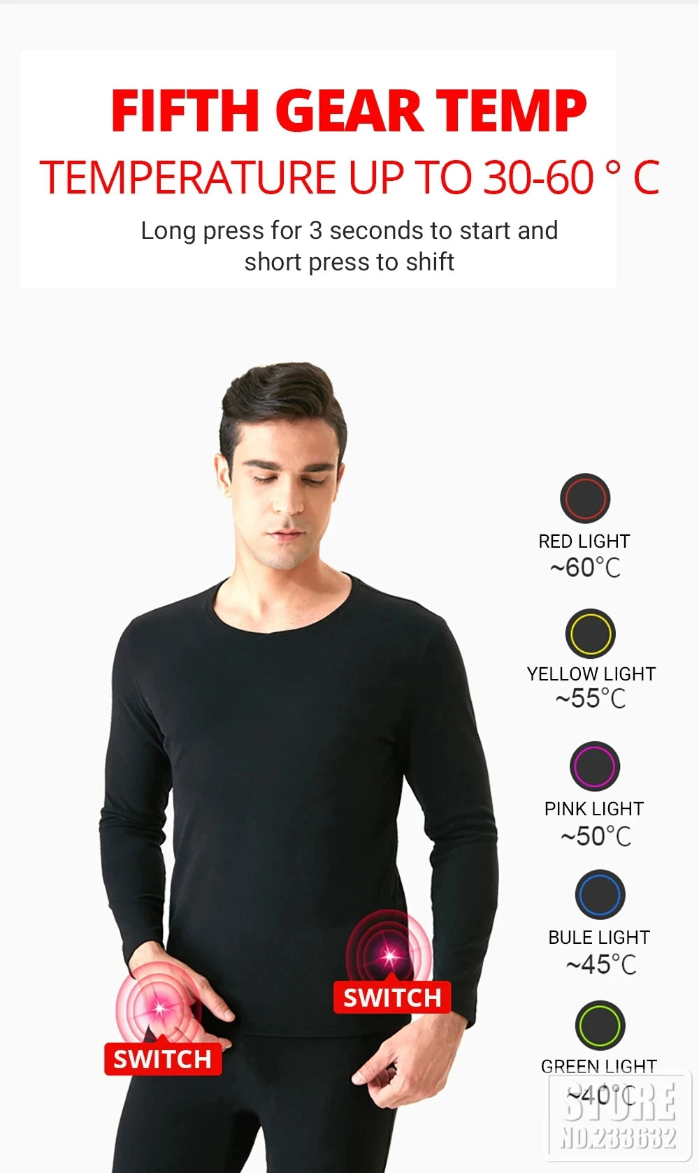 Winter Heated Underwear Suit Smart Phone APP Control Temperature USB Battery Powered  Fleece Thermal Motorcycle Jacket