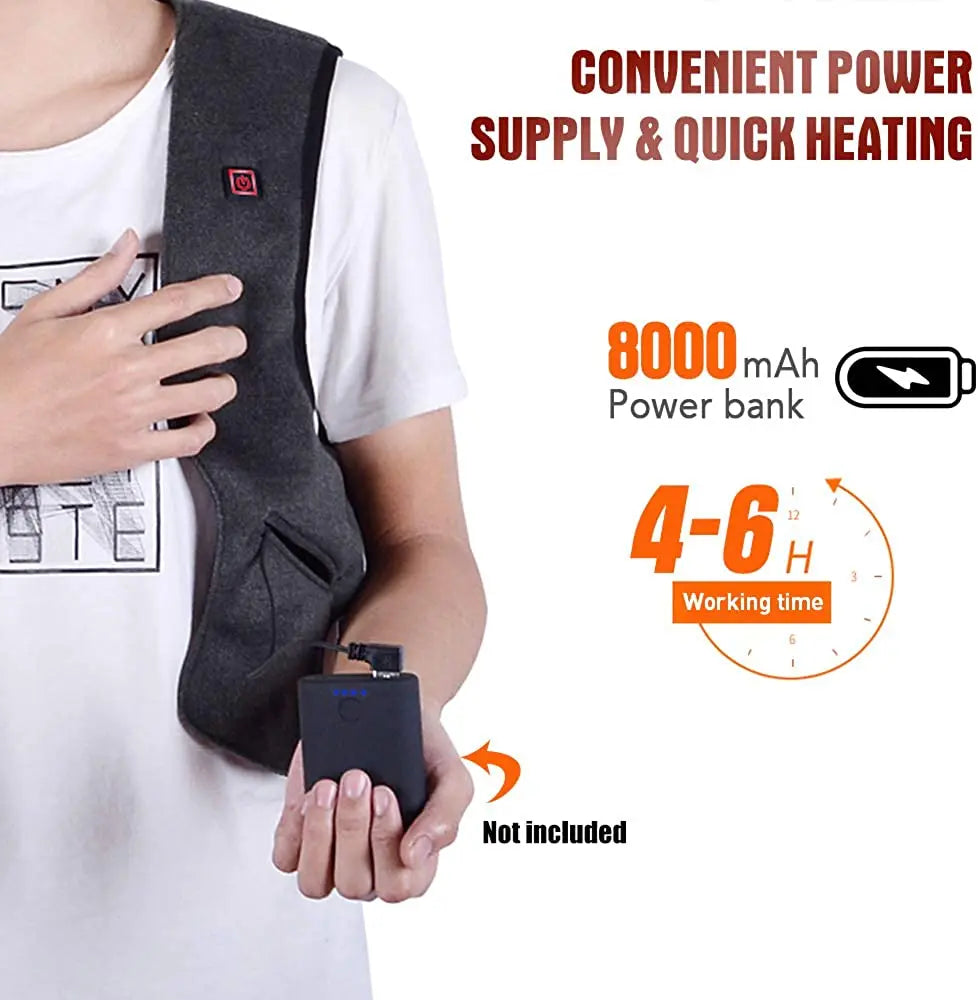 Men Autumn And Winter high quality Heated Vest Electric Heated Jackets Men Graphene Heat Coat USB Heating Padded Jacket