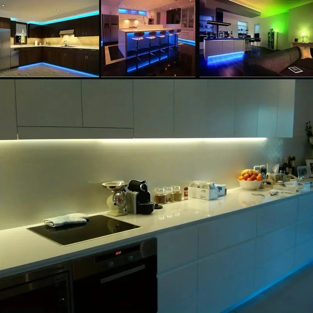 RGB USB LED Strip, APP with 44 Key Remote Control, Suitable for Bedroom, Living Room, Kitchen, Esports Decoration Night Light