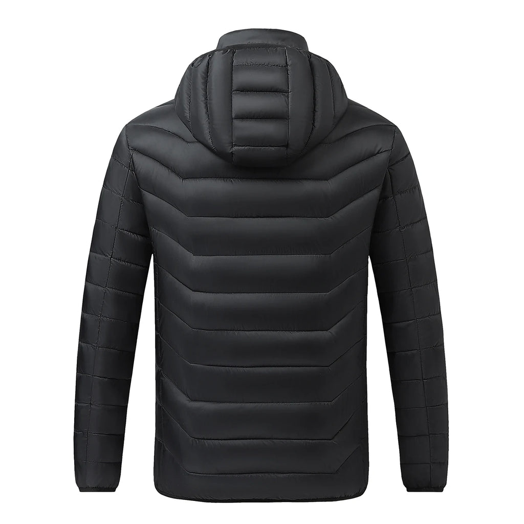 Heated Jacket, Men's and Women's Winter Warm Jacket, Smart USB Electric Heated Jacket with 9 Carbon Fiber Heating Pads