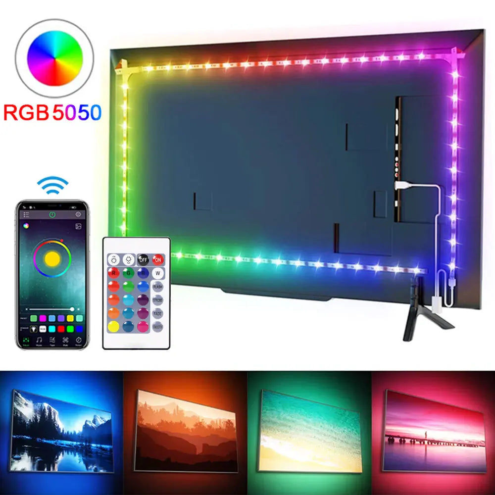 20 m RGB 5050 LED TV backplane Decorative light with LED TV backlight LED lights for TV backplane living room decorative light