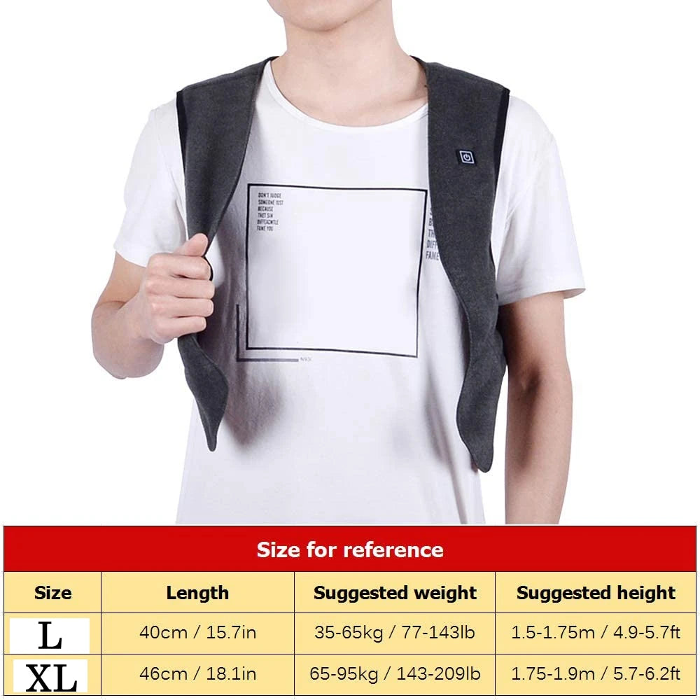 Men Autumn And Winter high quality Heated Vest Electric Heated Jackets Men Graphene Heat Coat USB Heating Padded Jacket