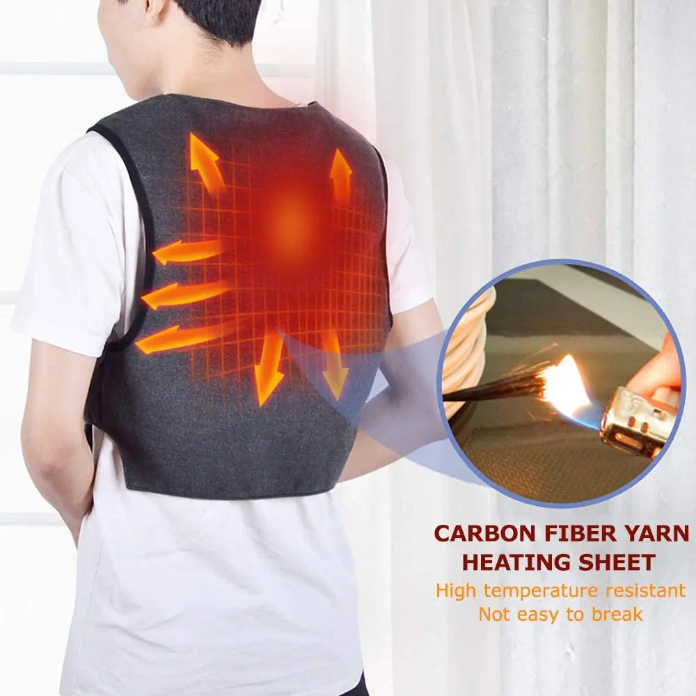 Men Autumn And Winter high quality Heated Vest Electric Heated Jackets Men Graphene Heat Coat USB Heating Padded Jacket