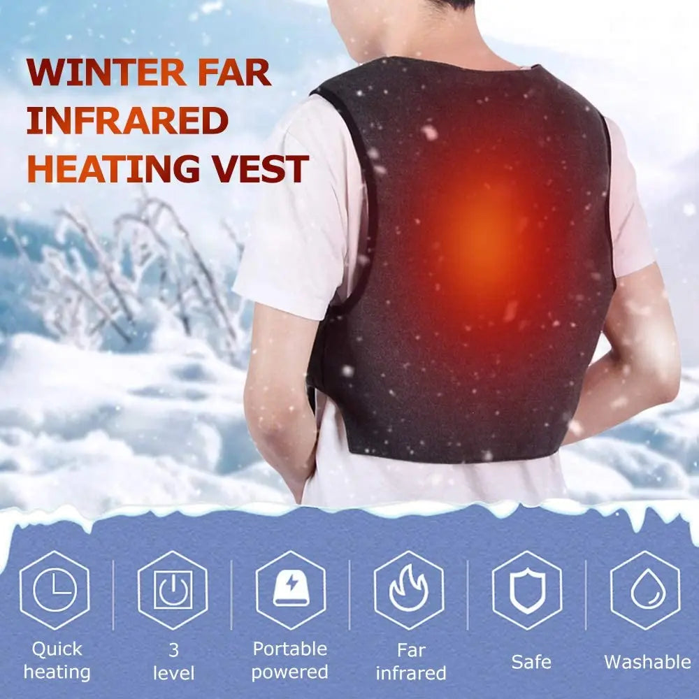 Men Autumn And Winter high quality Heated Vest Electric Heated Jackets Men Graphene Heat Coat USB Heating Padded Jacket