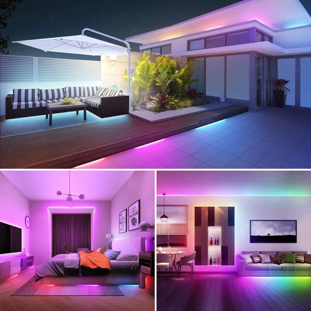 RGB USB LED Strip, APP with 44 Key Remote Control, Suitable for Bedroom, Living Room, Kitchen, Esports Decoration Night Light