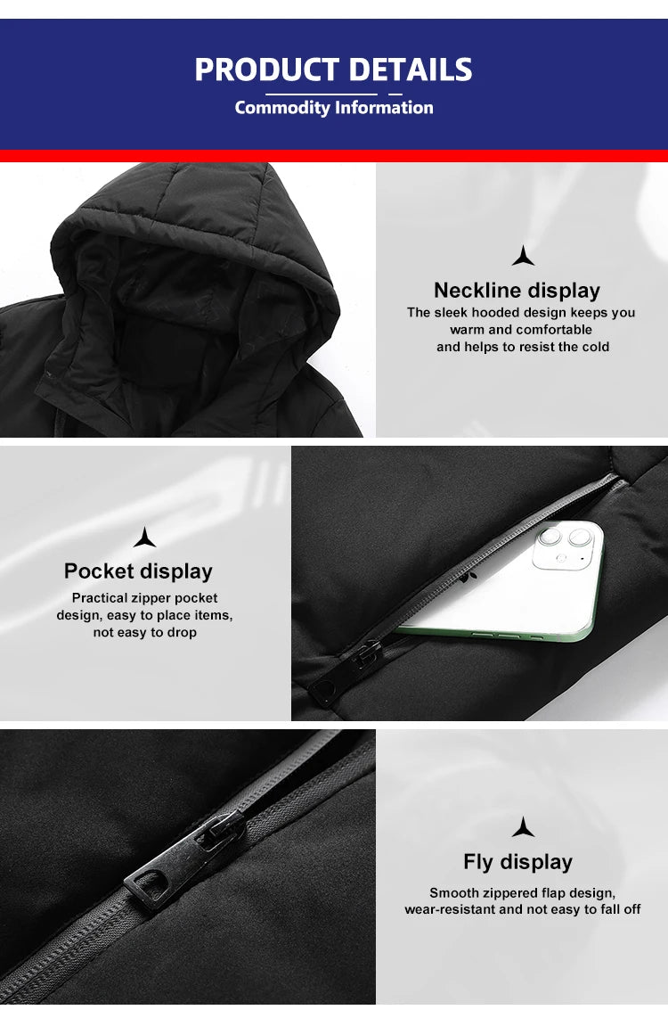 Heated Jacket 11 Areas Heated Jacket Men Electric Heating Jacket Usb Heated Jacket Hooded Heated Bodywarmer Heated Down Jacket