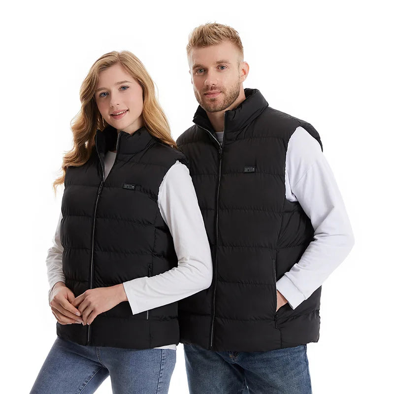 9 Heated Vest Zones Electric Heated Jackets Men Women Sportswear Heated Coat Graphene Heat Coat USB Heating Jacket For Camping